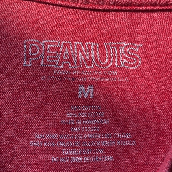 “#Nope” Cute Graphic Snoopy Red Tee Shirt PEANUTS From 2018 Collection Size M !! - Picture 3 of 8